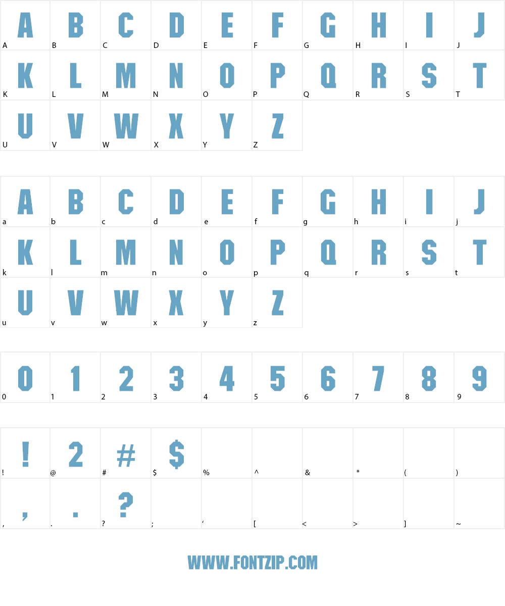 Predator Movie Font Character